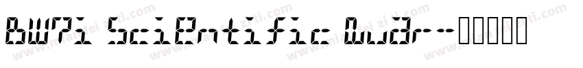 BW7i Scientific Quar字体转换